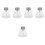 5Pcs Compact Transparent Glass Refillable Press Bottles for Travel Use 6
