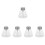 5Pcs Compact Transparent Glass Refillable Press Bottles for Travel Use 7