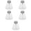 5Pcs Compact Transparent Glass Refillable Press Bottles for Travel Use 9