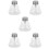 5Pcs Compact Transparent Glass Refillable Press Bottles for Travel Use 10