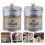 4Pièces Pot Rétro Multiusage Pour Bonbons Rangement Cuisine 8