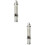 2Pcs Portable Metal Whistle Silver Emergency Survival Referee Keychain 9