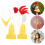 4Sets Assorted Color Cloth Performance Chick Costume with Cockscomb 9
