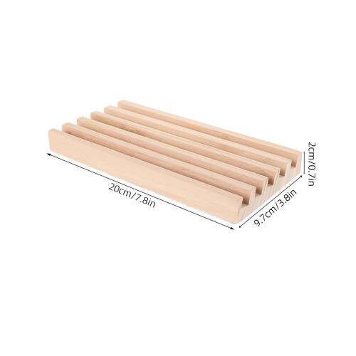 2Pcs Pine Wood Domino Holders Organizer Board Game Tile Display 1