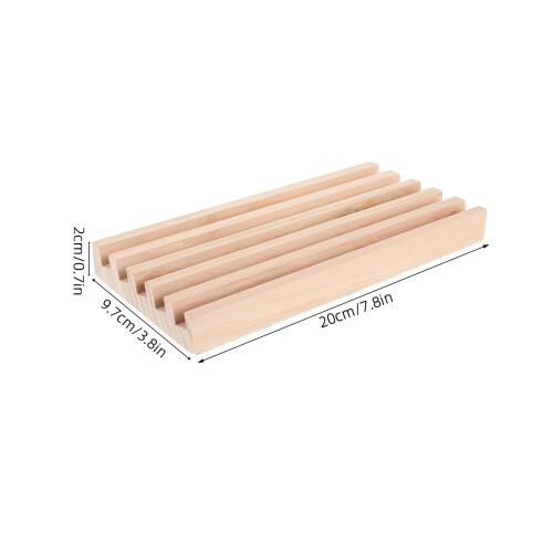 2Pcs Pine Wood Domino Holders Organizer Board Game Tile Display 2