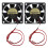 2St 24V 60x60x20mm Koelfan 3D Printer Behuizing Ventilator Zwart 9