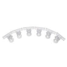 6 Stks/Set Russische C Curve Nagelknijpclips Multifunctioneel Gereedschap Acryl Nagels Pinchers Transparant