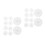 20Pcs White Plastic Pickle Jar Mesh Plates for Uniform Pressing 9