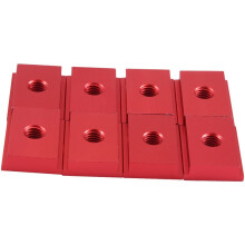8 Piezas de Deslizador de Riel Tipo M8 T, Abrazadera de Riel Tipo 30/45, Tornillo de SujecióN con Ranura, Herramienta para Trabajar la Madera, Rojo