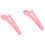 2Pcs Lovely Pink Plastic Cat Spoon Lightweight Feeding Accessory 6