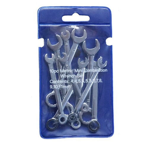 10Pcs  Engineer Wrench Dual Heads Offset Ring Spanner Tools Spanner Combination Key 4-11mm Wrenches Hand Set