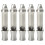 5Pcs Outdoor Metal Whistle Silver Keychain Multipurpose 11