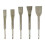 5PCS Hammer Pick Scraping Chisel Set Wall Slotting Masonry Concrete Drill Bit Tile Flat Point Chisels Round Handle 1