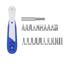 22in1 Professional Ratcheting Screwdriver Set,36-Tooth Ratchet Wrench, Low Profile Ratchet Right Angle Screwdriver