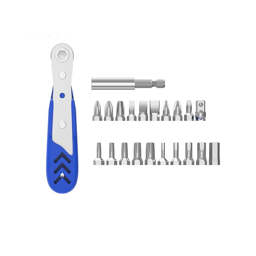 22In1 Professional Ratcheting Screwdriver Set,36-Tooth Ratchet Wrench, Low Profile Ratchet Right Angle Screwdriver 6033169668969