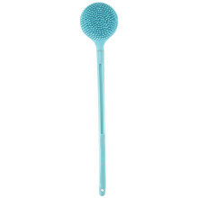Double-Sided Shower Body Brush Silicone Long Handle Bathroom Wash Brush Bathing Massage Back Body Exfoliating Brush