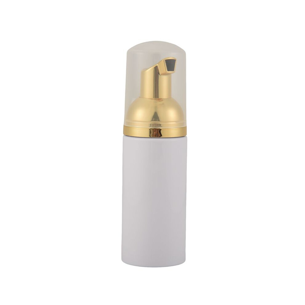 Typecat 50Ml/1.7Oz Foam Bottle With Gold Pump, 6Pcs, Empty Travel Foaming Dispensers For Soap, Shampoo, Gold+White