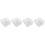 24Pcs Universal Clear Food Pan Lids with Handle Reusable 6