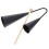 2Ensembles Double Trompette Percussion Metal Noir Avec Marteau Bois 3