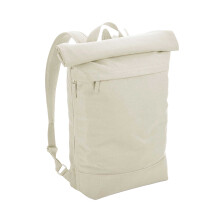 (One Size, Beige) Bagbase Simplicity Roll Top Backpack