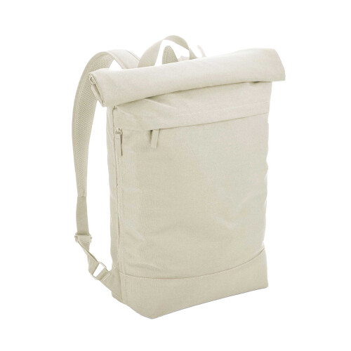 BagBase (One Size, Beige) Bagbase Simplicity Roll Top Backpack