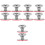 10Pcs Stainless Steel Pot Lid Knobs Silver Kitchen Replacement Handles 6