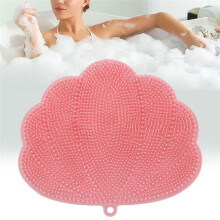 Wall-Mounted Hands-Free Back and Foot Scrubber with Suction Cups - Deep Clean and Exfoliate in the Shower