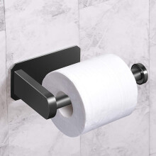 3X Toilet Paper Holder Self Adhesive Kitchen Washroom Adhesive Toilet Roll Holder No Drilling for Bathroom Stick