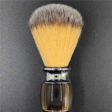 2X Synthetic Shaving Brush Durable Resin Handle Travel Brush,Lathering Well with Shaving Soap Cream for Men Wet Shave