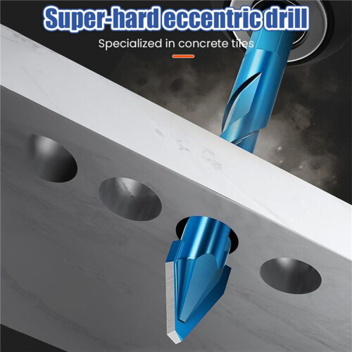 30Pcs High Hardness Eccentric Drill Precision Drilling 6mm Glass Tile Ceramic Punching Rock Slab Triangle Drill Bit