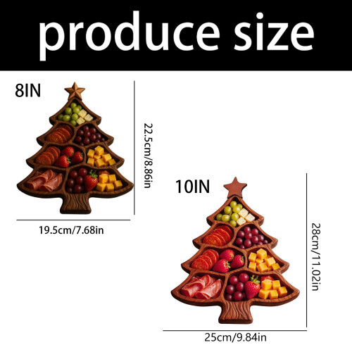 Christmas Tree Serving Tray Platter Charcuterie Board for-A 1