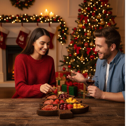 Christmas Tree Serving Tray Platter Charcuterie Board for-A 2