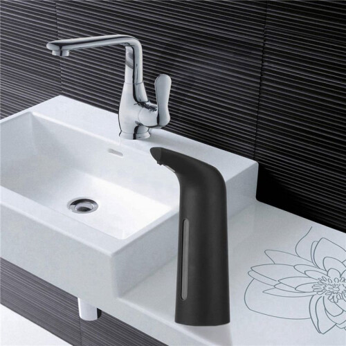 3X Black Automatic Soap Dispenser Touchless, Auto Liquid Soap Dispenser for Kitchen Bathroom 400Ml 2