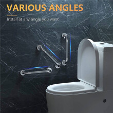 2X 12-Zoll Rutschfest Dusche Halten Griff Verchromter Rostfreier Stahl Badezimmer Halter Griff mit Strukturiertem Griff