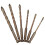 3X Four-Flute Sawtooth Eccentric Drill Bit, Four Edged Serrated Eccentric Drill, Four-Flute Sawtooth Eccentric Drill Bit 4