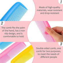 36 Pieces Colorful Hair Combs Set for Kids Women Men Colorful Plastic Fine Dressing Comb (, Yellow, )