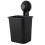 2 PC Suction Cup Toothbrush Cup Holder Rack Plastic Holder Toothpaste Storage Box for Kitchen Bathroom Toilet Black 4