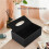5X PU Tissue Box Remote Control Holder Multifunctional Desktop Organizer Pencil Scissor Container (Black) 4