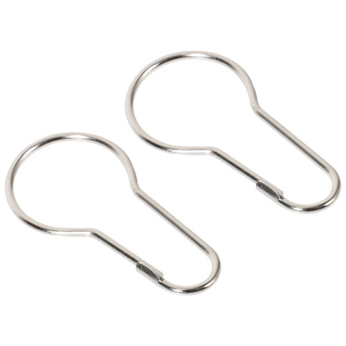 Lot Von 300 Eisen Duschvorhang Haken Ringe Birne Clips 2