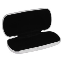 2X Glasses Case, Aluminum Hard Shell Eyeglasses Case Striped Spectacles Box
