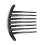 8 Pz Capelli Pettine Perno Accessori Plastica Donne Signora Moda Nero 2