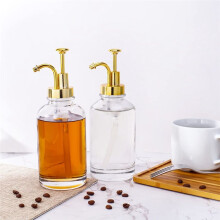 Drinkware Coffee Syrup Dispenser Accessories 16oz/500ml Syrup Dispenser with Funnel Syrup Pump Dispenser Leak Proof