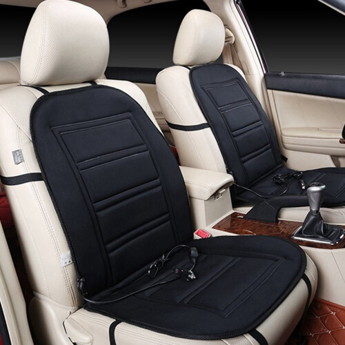 2X Heated Car  Cushion - Auto  Cover Warmer Auto Headed with Lumbar Support 2
