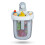 2X Hanging Bath Toy Storage with Quick Drying Mesh, White & Gray 2