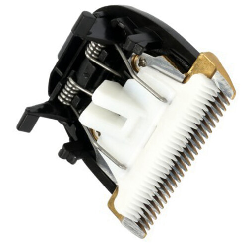 2 Pcs Ceramic Cutter Blade Replacement Electric Hair Clipper Trimmer, Black & White