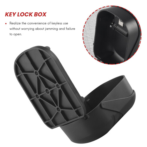 Key Lock Box Wall Mount 4 Digit Combination  Key Storage Lock Box, Large Capacity Security Combo Lockbox 2