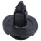 60 pieces Plastic Parts 8 mm Black Hole Bumper Rivet Clip Closure 2