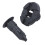 60 pieces Plastic Parts 8 mm Black Hole Bumper Rivet Clip Closure 4