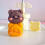 Cartoon Bear Cookie Mooncakes Mold Dishwasher Safe ABS Stainless 6