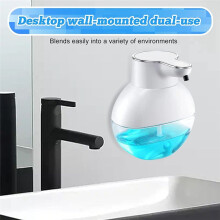 Soap Dispenser Automatic Foam,400 Ml Automatic Soap Dispenser Foam Wall Mounted IPX5 Waterproof for Kitchen and Bathroom